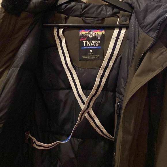 TNA Dark Olive Green Bancroft Parka Winter Ski Jacket - Picture 16 of 16